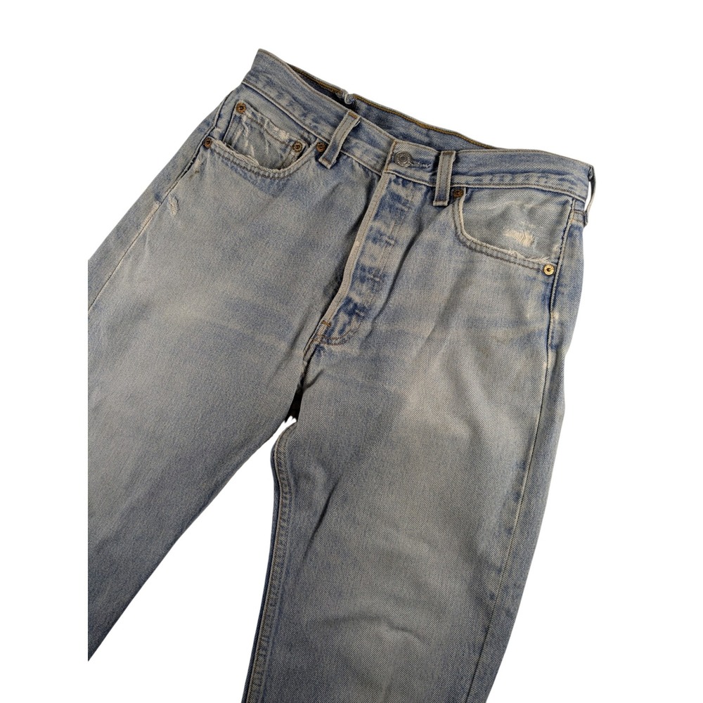 Vintage 90s Levis 501xx Button‎ Fly Jeans Light Wash Denim Women's Fits 28x27